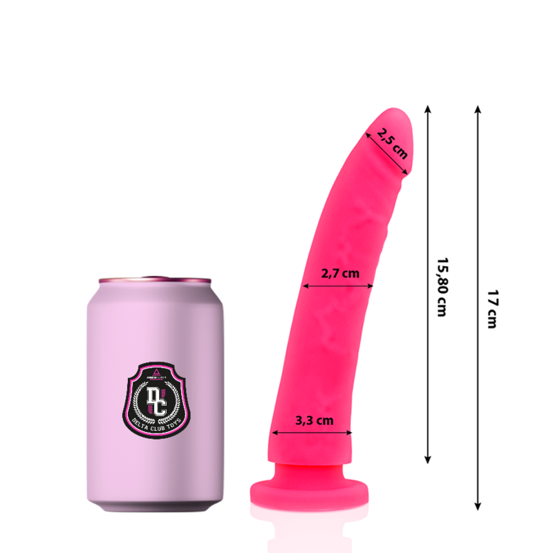 DELTA CLUB - TOYS GODE MÉDICAL SILICONE ROSE 17 CM -O- 3 CM - Sensualia
