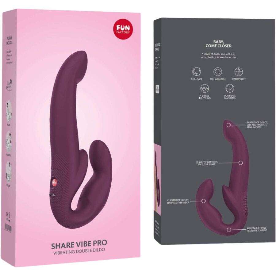 FUN FACTORY - SHARE VIBE PRO VIBRADOR DOBLE GRANATE - Sensualia