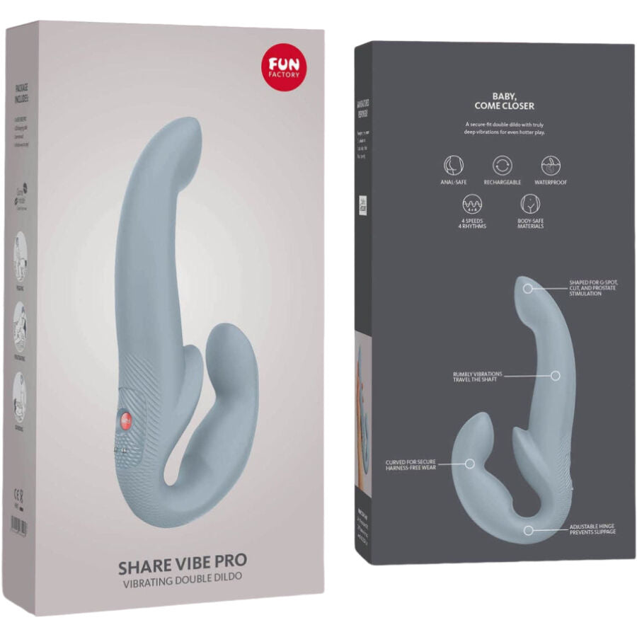 FUN FACTORY - SHARE VIBE PRO VIBRADOR DOBLE GRANATE - Sensualia
