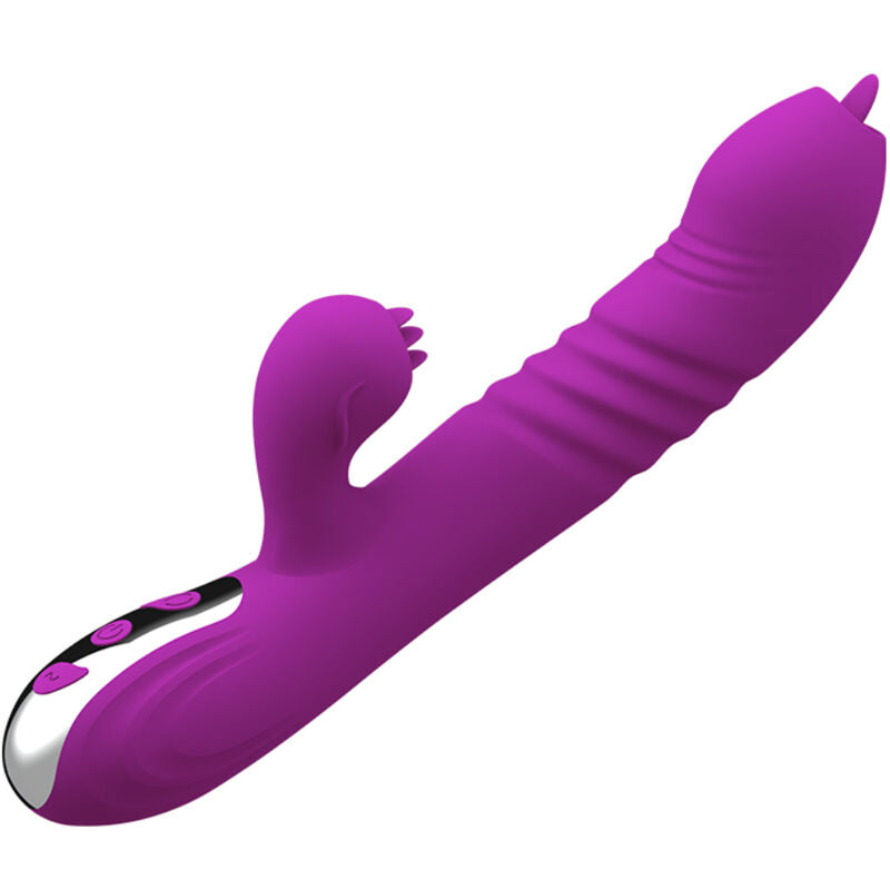 ARMONY - VIBRATEUR MULTIFONCTION FAIRY DOUBLE LANGUE EFFET CHALEUR VIOLET - Sensualia