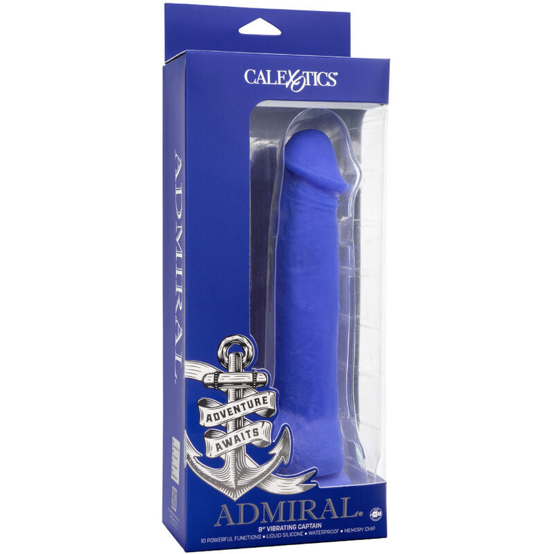 CALEXOTICS - ADMIRAL VIBRATEUR GODE RÉALISTE CAPTAIN BLEU - Sensualia
