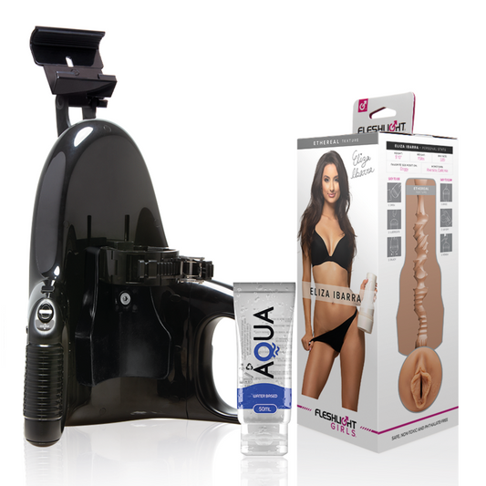 FLESHLIGHT - ELIZA IBARRA VAGIN + LANCEMENT UNIVERSEL + LUBRIFIANT DE QUALITÉ AQUA 50 ML - Sensualia