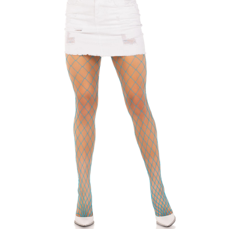 LEG AVENUE - PANTIMEDIAS REJILLA DIAMANTE AMARILLO - Sensualia
