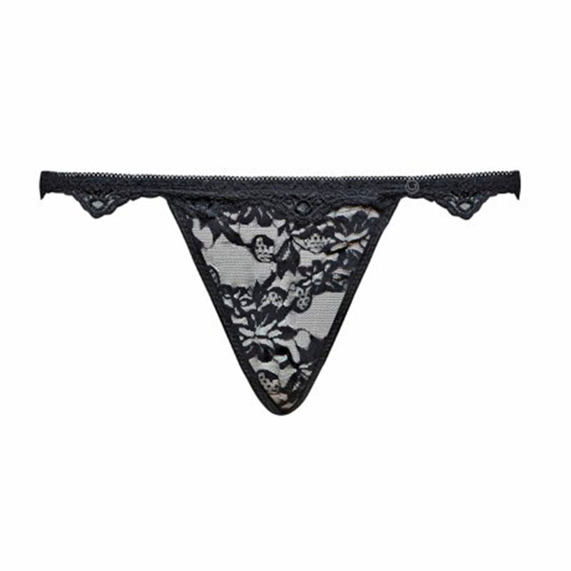 LIVCO CORSETTI FASHION - BELITA LC 90231 SUJETADOR + PANTY + LIGUERO NEGRO S/M - Sensualia