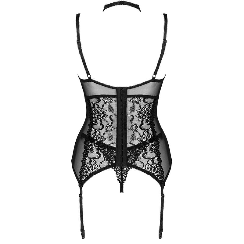 LIVCO CORSETTI FASHION - GIELLANDRA FOR THE SENSES COLLECTION CORSET + PANTY NEGRO - Sensualia