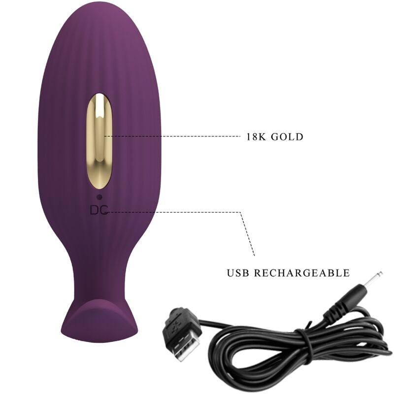 PRETTY LOVE - PLUG ANAL CONTRÔLÉ PAR APPLICATION JEFFERSON VIOLET - Sensualia
