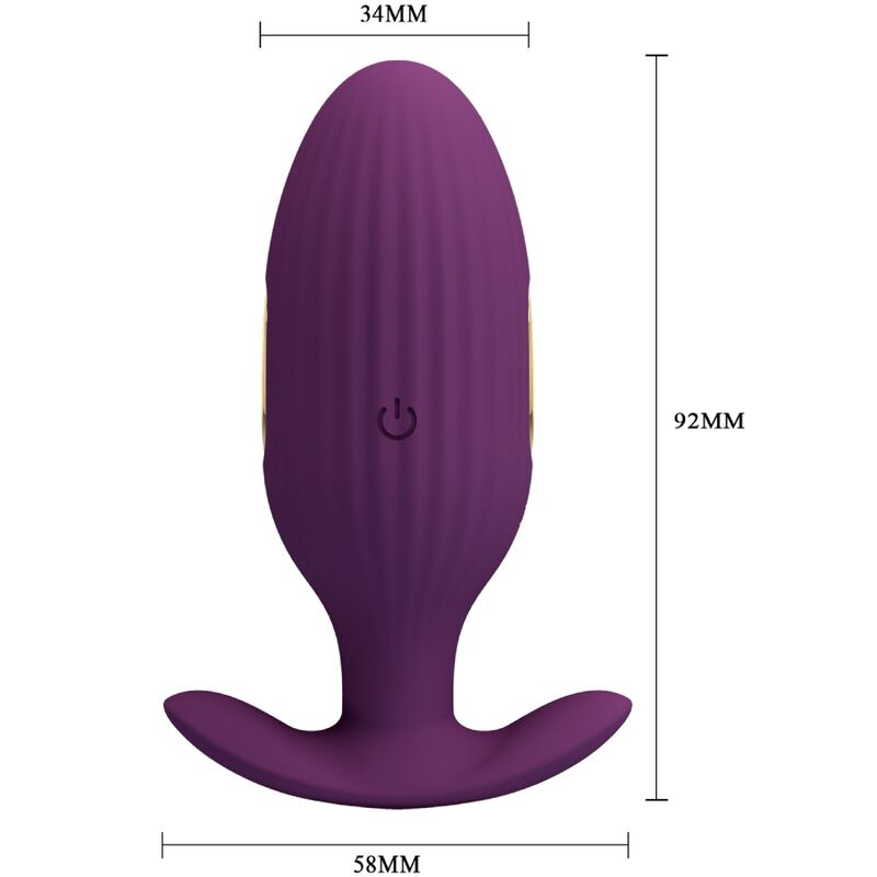 PRETTY LOVE - PLUG ANAL CONTRÔLÉ PAR APPLICATION JEFFERSON VIOLET - Sensualia