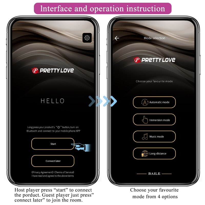PRETTY LOVE - PLUG ANAL CONTRÔLÉ PAR APPLICATION JEFFERSON VIOLET - Sensualia