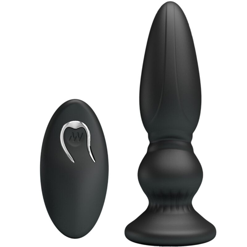 MR PLAY - PUISSANT VIBRATEUR TÉLÉCOMMANDE PLUG ANAL NOIR - Sensualia