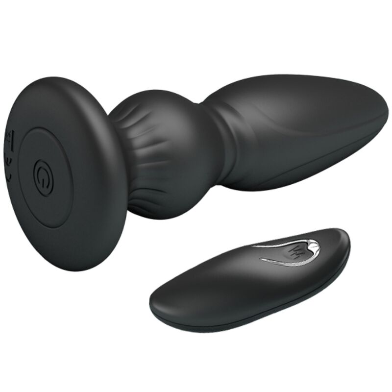 MR PLAY - PUISSANT VIBRATEUR TÉLÉCOMMANDE PLUG ANAL NOIR - Sensualia
