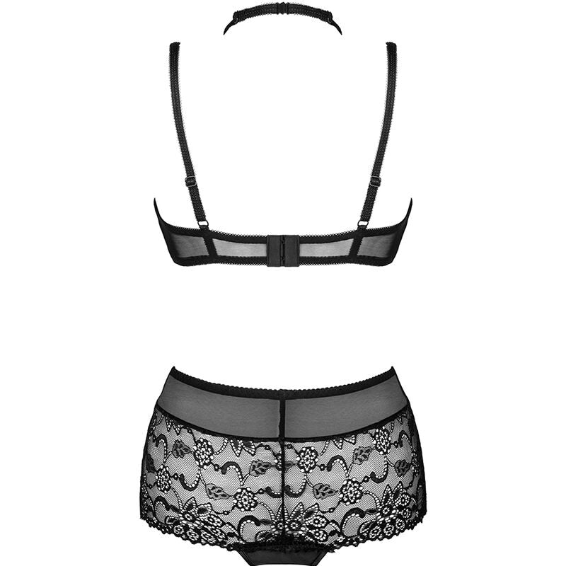 LIVCO CORSETTI FASHION - LINERA FOR THE SENSES COLLECTION SUJETADOR + PANTY NEGRO - Sensualia