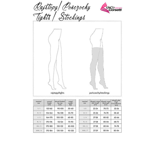 LIVCO CORSETTI FASHION - LOLIWIA LC19330 BAS NOIR TAILLE UNIQUE - Sensualia