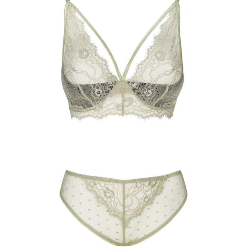 LIVCO CORSETTI FASHION - PINE LC 90667 SUJETADOR + PANTY KHAKI - Sensualia