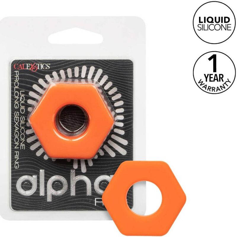 CALEXOTICS - ALPHA BAGUE PROLONG SEXAGON ORANGE - Sensualia