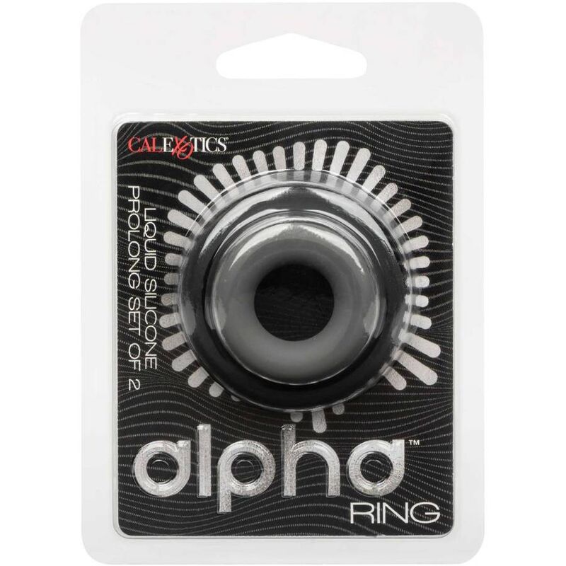 CALEXOTICS - ALPHA PROLONG LOT DE 2 BAGUE GRIS - Sensualia