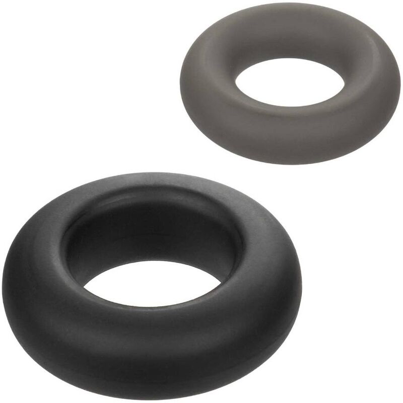 CALEXOTICS - ALPHA PROLONG LOT DE 2 BAGUE GRIS - Sensualia