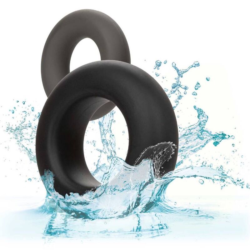 CALEXOTICS - ALPHA PROLONG LOT DE 2 BAGUE GRIS - Sensualia