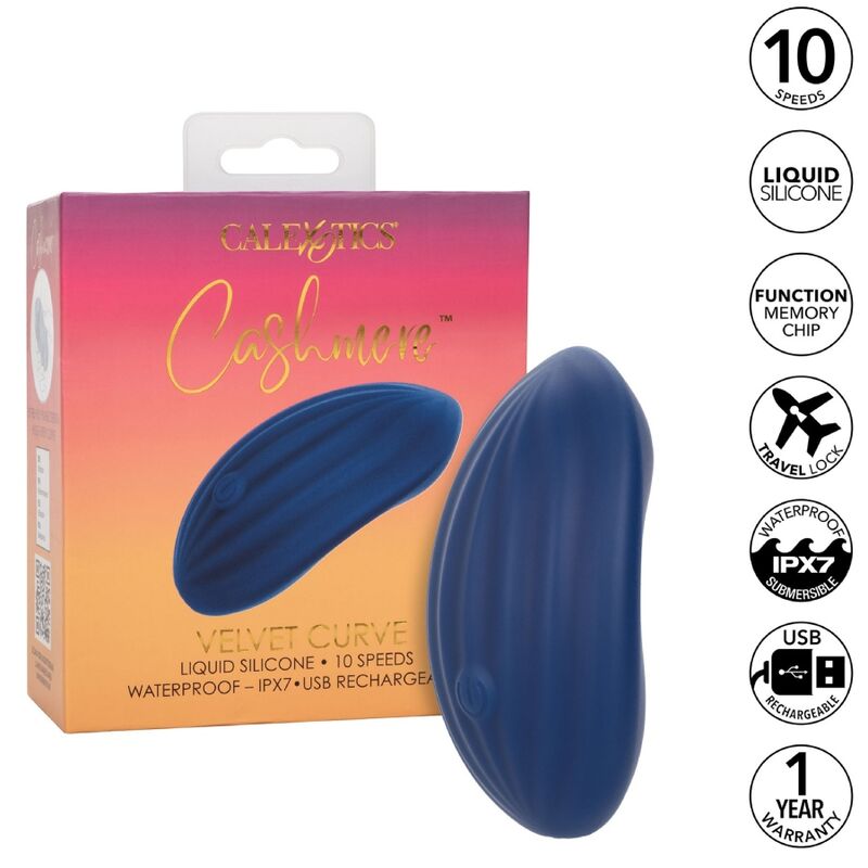 CALEXOTICS - CASHMERE VELOURS CURVE BLEU - Sensualia