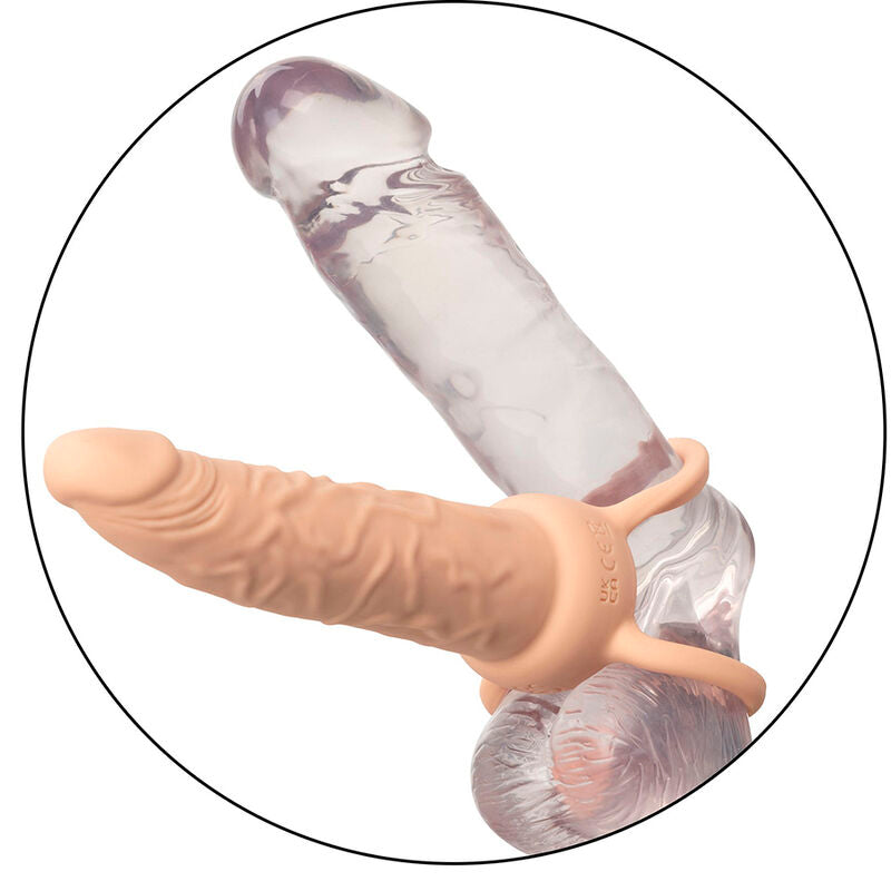 CALEXOTICS - PERFORMANCE MAXX RECHARGEABLE DOUBLE PÉNÉTRATEUR PEAU CLAIRE - Sensualia