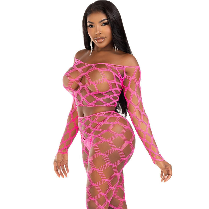 LEG AVENUE - TOP & LEGGINS HARDCORE VERDE - Sensualia