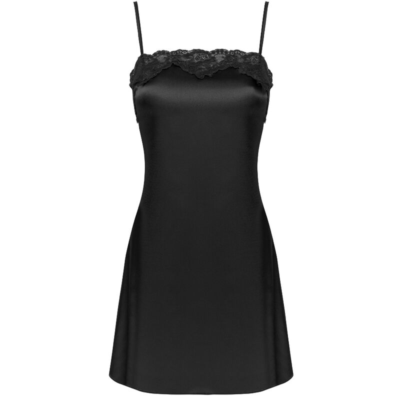 LIVCO CORSETTI FASHION - JACQUELINE LC 90249 BATA + CAMISA + PANTY NEGRO S/M - Sensualia