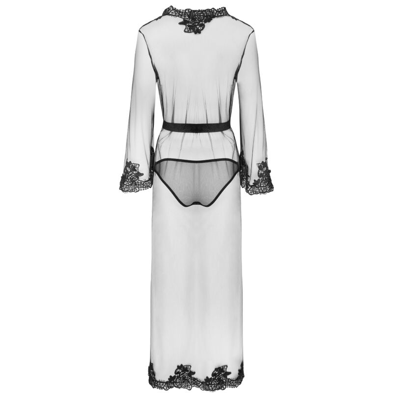LIVCO CORSETTI FASHION - ROBE NOKINA LC XG055 + CULOTTE NOIR TAILLE UNIQUE - Sensualia