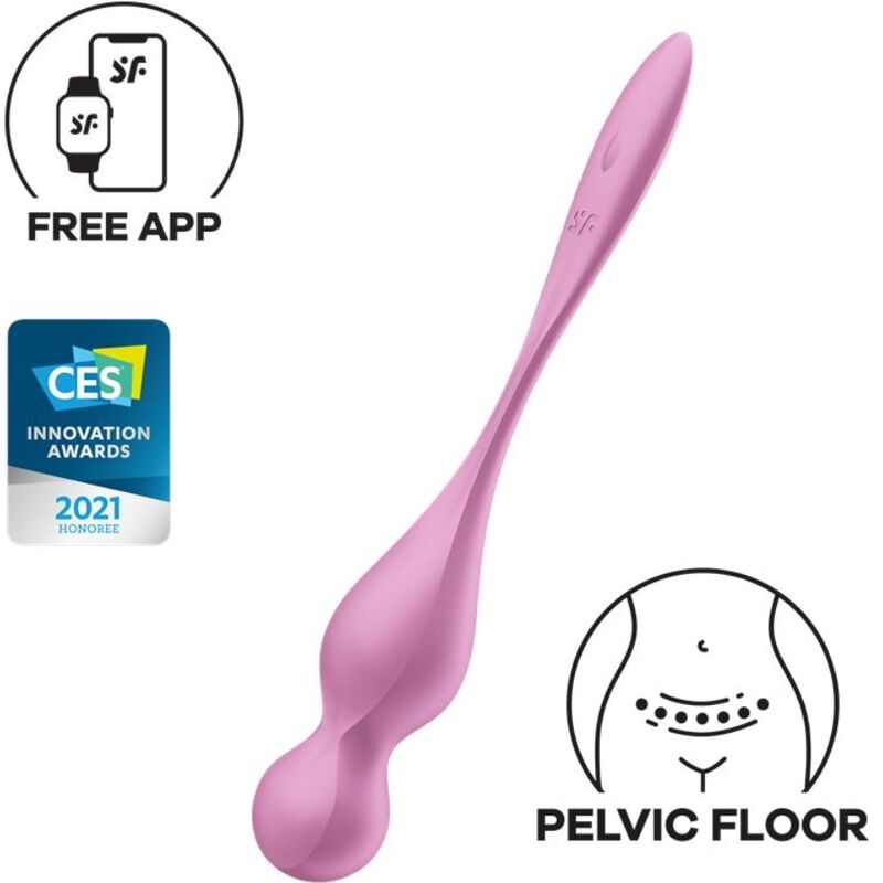 SATISFYER - BALLES VIBRANTES DE KEGEL LOVE BIRDS ROSE - Sensualia