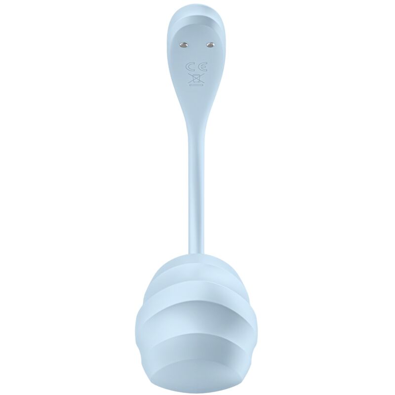 SATISFYER - APPLICATION GRATUITE STIMULATEUR DE POINT G PÉTALE LISSE BLEU CIEL - Sensualia