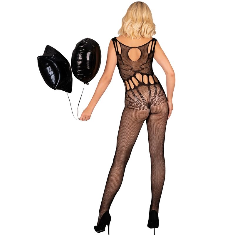 LIVCO CORSETTI FASHION - AMAHIL BODYSTOCKING SANS CROTCHLESS NOIR TAILLE UNIQUE - Sensualia