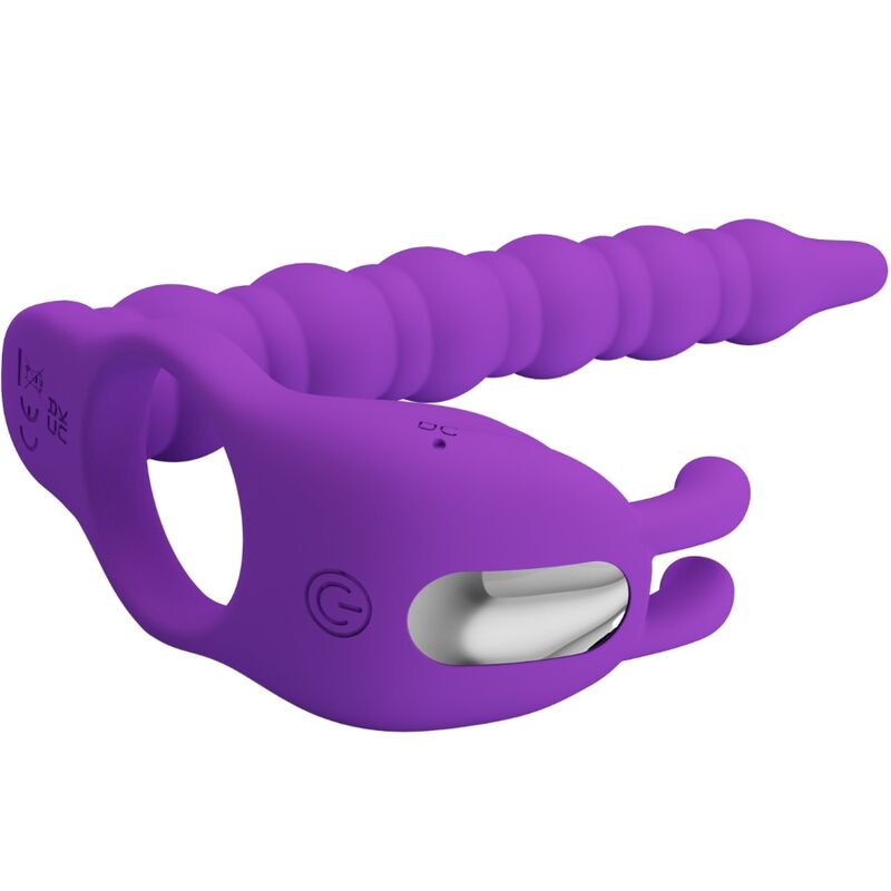 PRETTY LOVE - BLACKNEY ANNEAUX PÉNIS AVEC PLUG VIBRATEUR - Sensualia