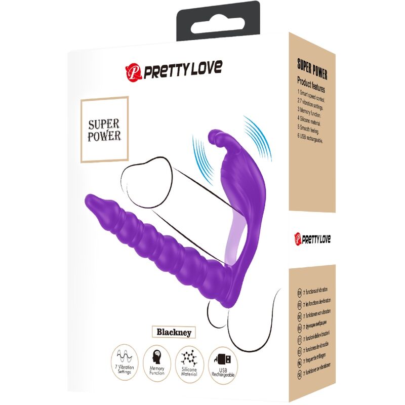 PRETTY LOVE - BLACKNEY ANNEAUX PÉNIS AVEC PLUG VIBRATEUR - Sensualia