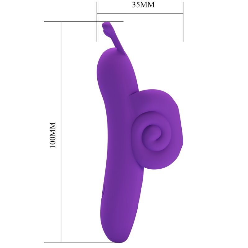 PRETTY LOVE - SNAIL PUISSANT STIMULATEUR DE DOIGTS VIOLET - Sensualia