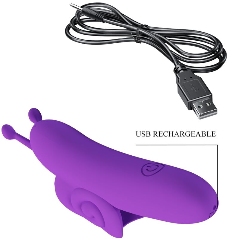 PRETTY LOVE - SNAIL PUISSANT STIMULATEUR DE DOIGTS VIOLET - Sensualia