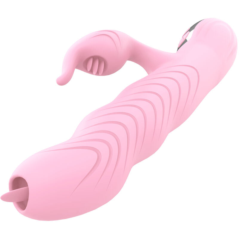 ARMONY - VIBRATEUR MARCIA & POUSSÉE DOUBLE LANGUE EFFET CHALEUR ROSE - Sensualia