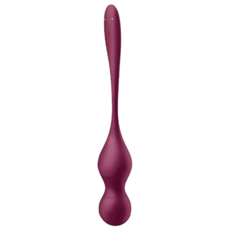 SATISFYER - LOVE BIRDS VARY BALLES VIBRANTES APPLICATION GRATUITE VIN ROUGE - Sensualia