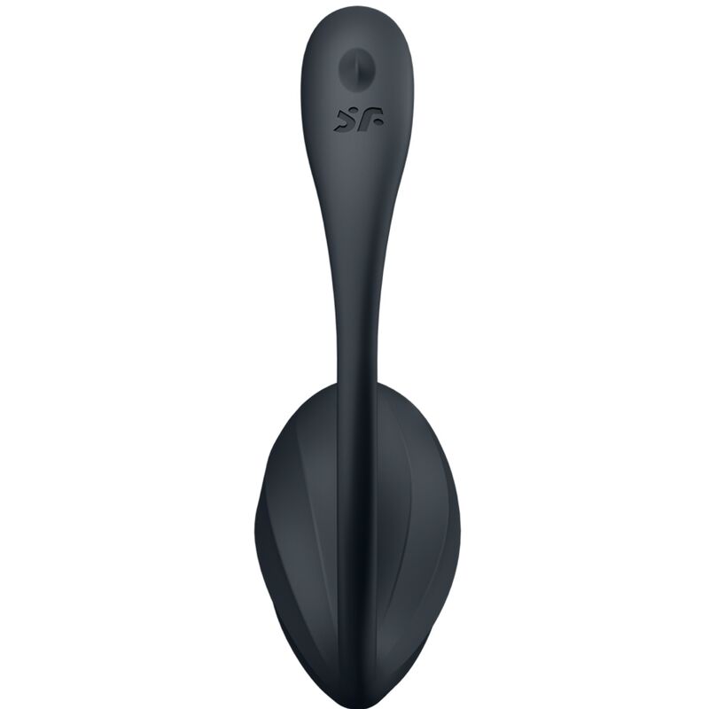 SATISFYER - RIBBED PETAL TÉLÉCOMMANDE DE STIMULATEUR DE POINT G NOIR APPLICATION GRATUITE - Sensualia