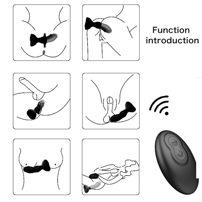 ARMONY - EXTREME A BLOOM VIBRATEUR ROSE ET PLUG ANAL TÉLÉCOMMANDE NOIR - Sensualia