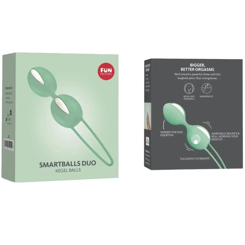 FUN FACTORY - SMARTBALLS DUO BOULES PELVIENNES BLANC / PISTACHE - Sensualia