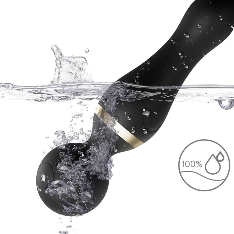 ARMONY - FREEZA MASSAGER & VIBRATEUR TÊTE SUPER FLEXIBLE NOIR - Sensualia