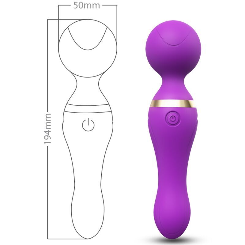ARMONY - FREEZA MASSAGER & VIBRATEUR TÊTE SUPER FLEXIBLE VIOLET - Sensualia