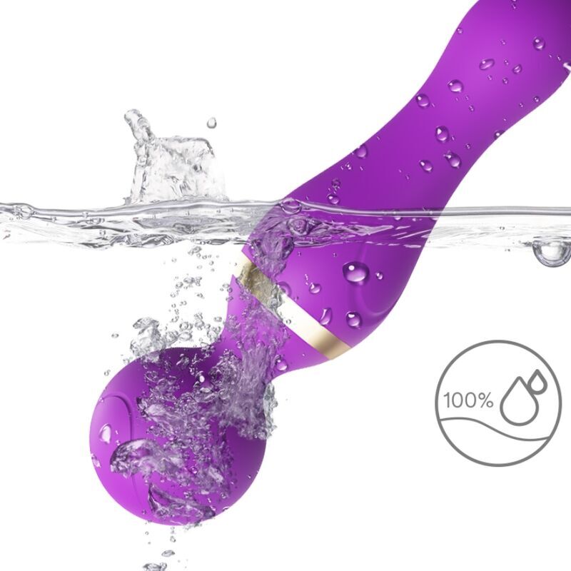 ARMONY - FREEZA MASSAGER & VIBRATEUR TÊTE SUPER FLEXIBLE VIOLET - Sensualia