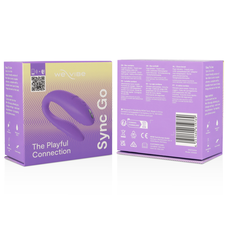 WE-VIBE - SYNC GO ESTIMULADOR DUAL VIOLETA - Sensualia
