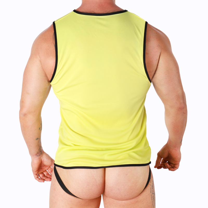 MACHO - T-SHIRT JAUNE S/M - Sensualia