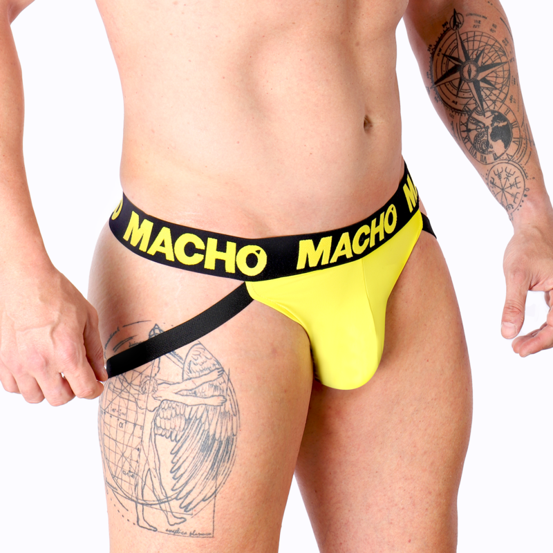 MACHO - MX25A JOCK AMARILLO LYCRA S - Sensualia