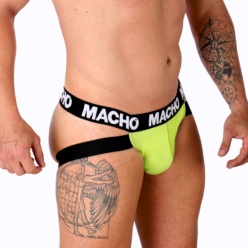 MACHO - MX28FA JOCK VERDE FLUOR S - Sensualia