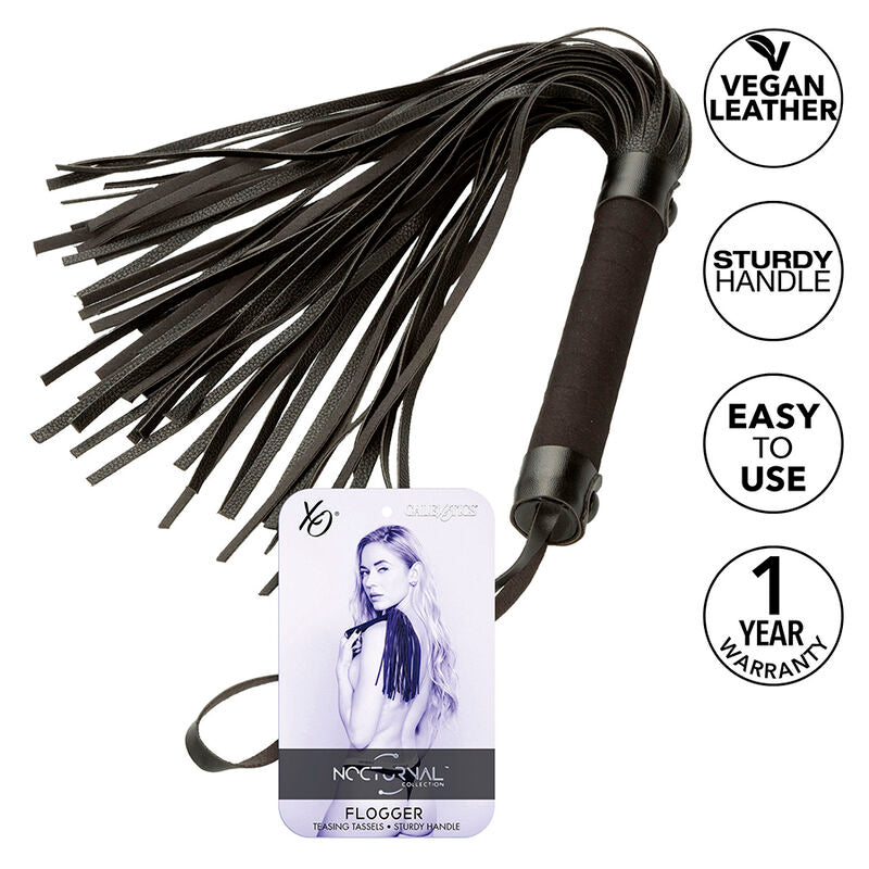 CALEXOTICS - NOCTURNAL FLOGGER CUIR NOIR - Sensualia