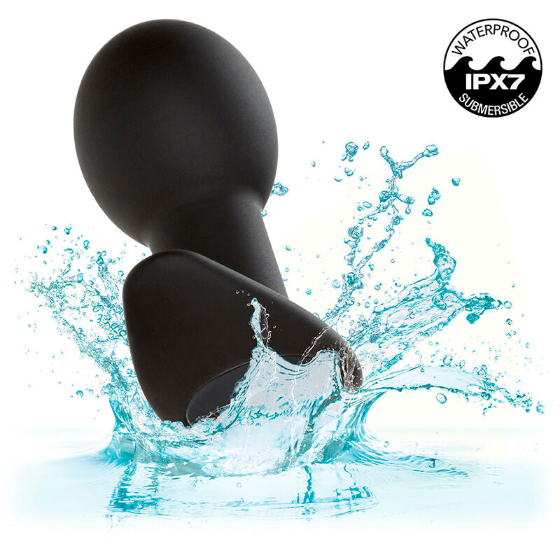 CALEXOTICS - ROCK BOTTOM PLUG ANAL 10 VIBRATIONS SILICONE NOIR - Sensualia