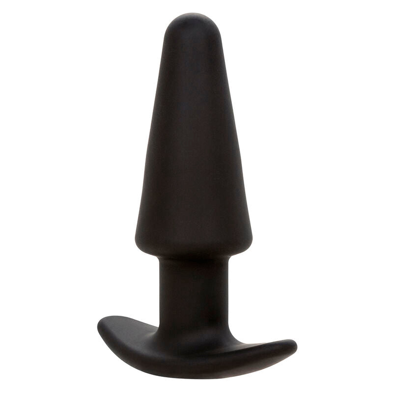 CALEXOTICS - ROCK BOTTOM TAPERED ANAL PLUG 10 VIBRATIONS SILICONE NOIR - Sensualia
