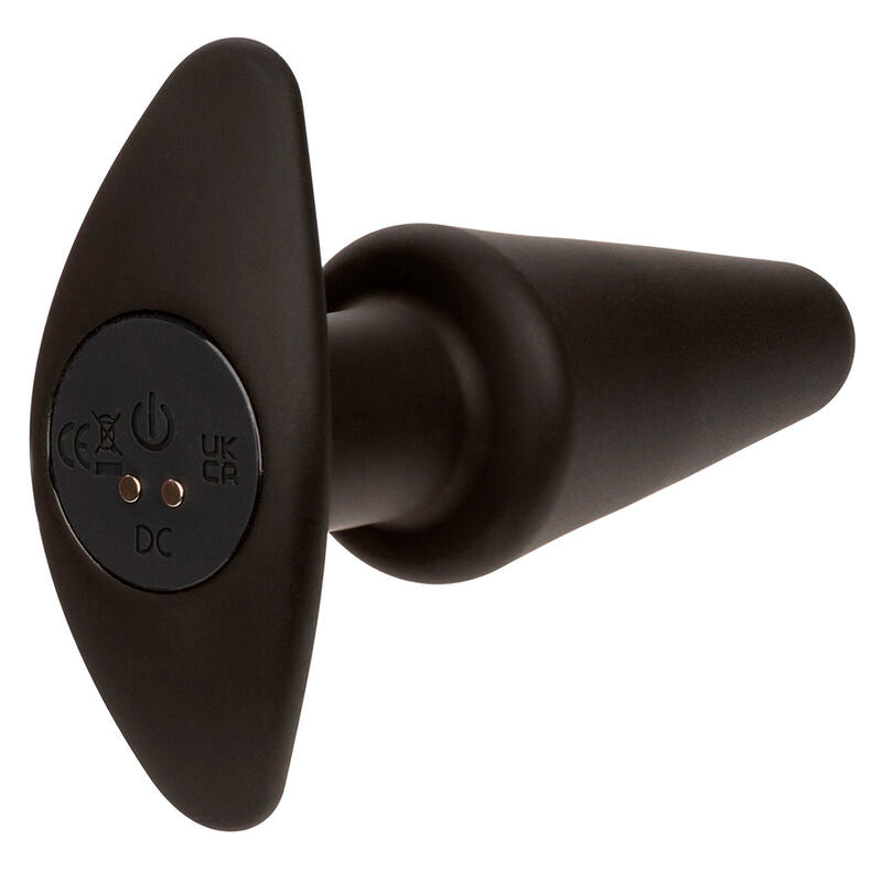CALEXOTICS - ROCK BOTTOM TAPERED ANAL PLUG 10 VIBRATIONS SILICONE NOIR - Sensualia