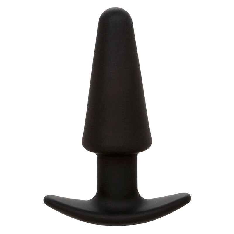 CALEXOTICS - ROCK BOTTOM TAPERED ANAL PLUG 10 VIBRATIONS SILICONE NOIR - Sensualia